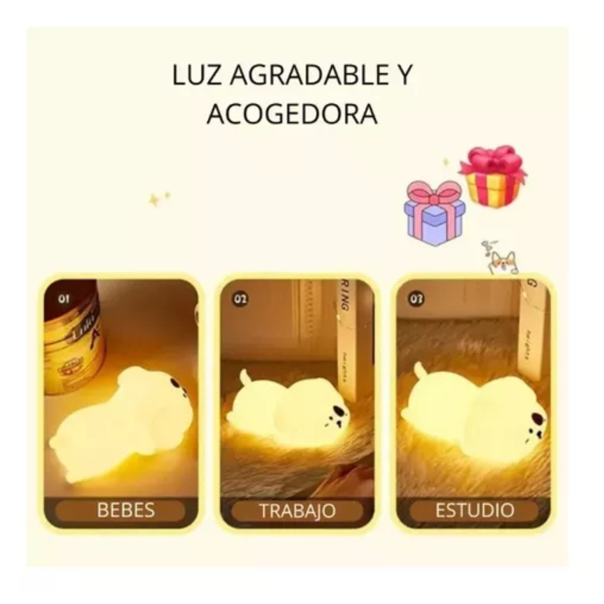 Miniatura 2 de Lampara De Silicona De Perro